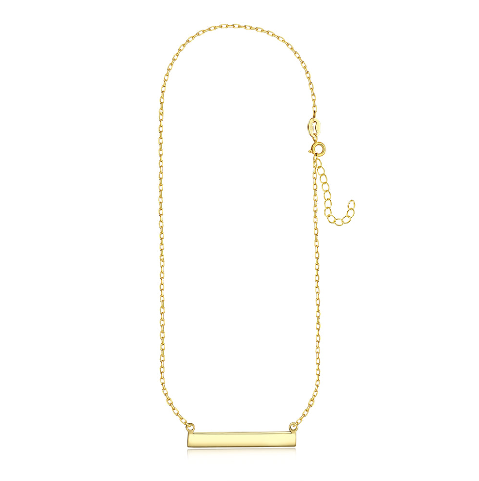Gold Vermeil Necklace - GOLD BAR