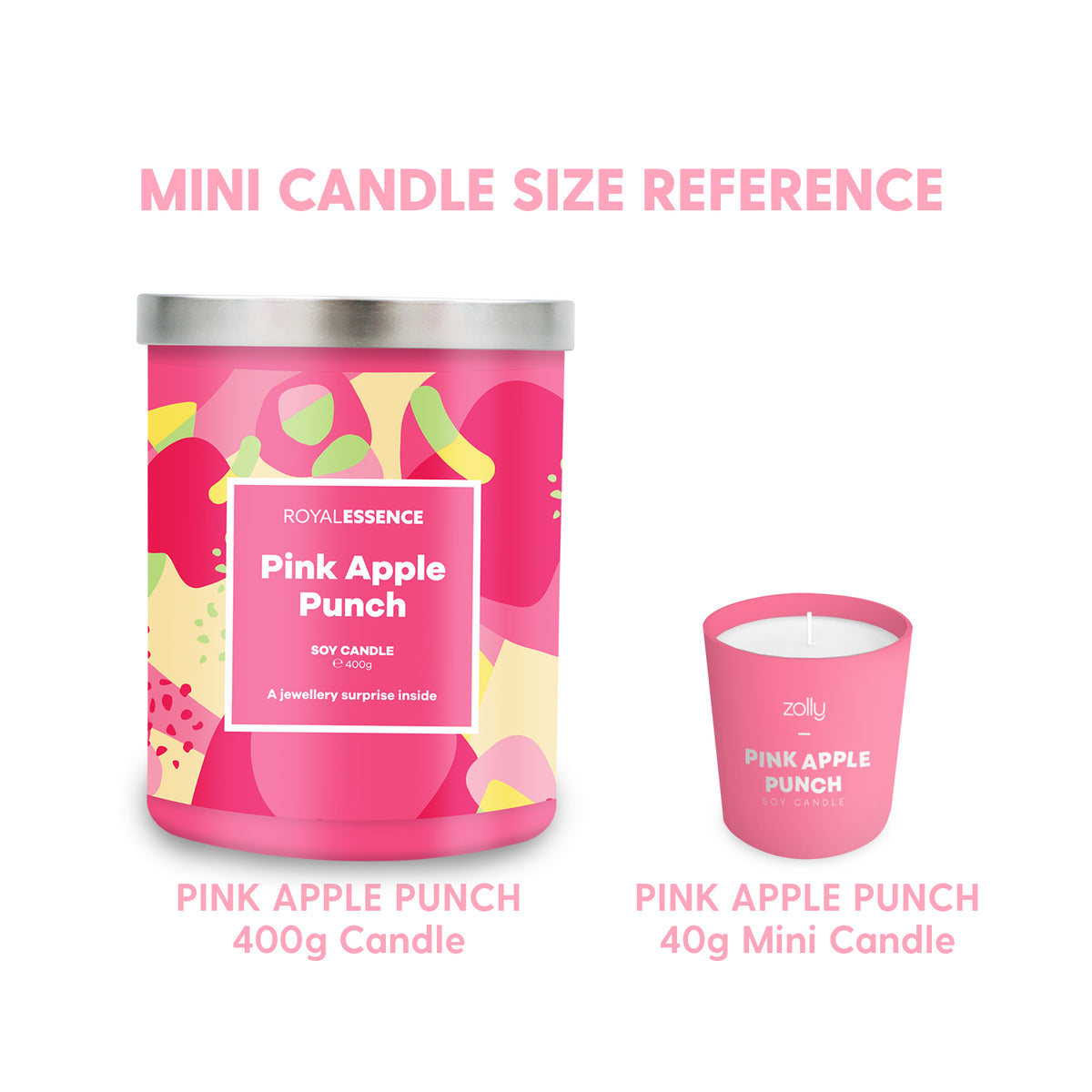 Pink Apple Punch Mini Candle 40g